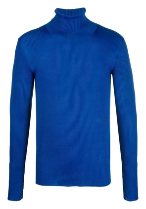 Off-White funnel-neck long-sleeve top - Blue