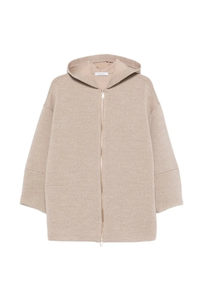 Max Mara hooded zip hoodie - Neutrals
