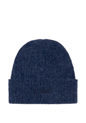 MC2 Saint Barth embroidered-detail beanie hat - Blue