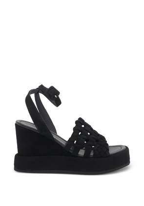 Paloma Barceló Ulla woven buckle ulla sandals - Black