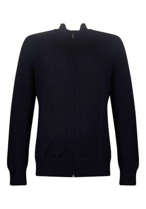Gran Sasso zip-up knitted cardigan - Black