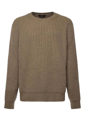Loro Piana rib-knit crew-neck sweater - Brown