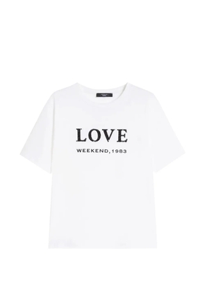 Max Mara graphic-print T-shirt - White