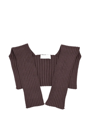 Niccolò Pasqualetti brown scarf