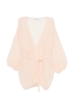 Maiami tied-waist cardigan - Pink