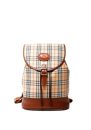 Burberry Pre-Owned 2000s small tartan backpack - Neutrals
