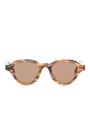 Emporio Armani geometric sunglasses - Brown