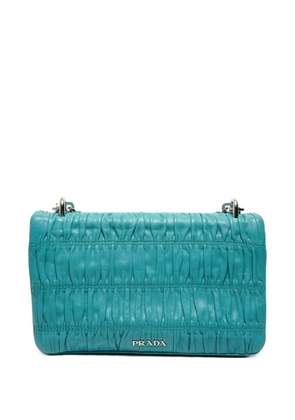 Prada Pre-Owned 2010s Gaufre shoulder bag - Blue