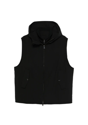 Emporio Armani hooded zip gilet - Black