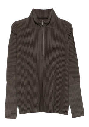 Homme Plissé Issey Miyake zip-up pleated top - Green