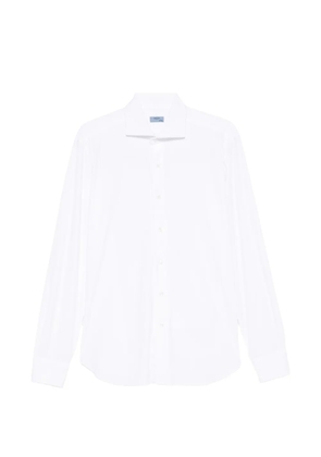 Barba button-fastening long-sleeve shirt - White
