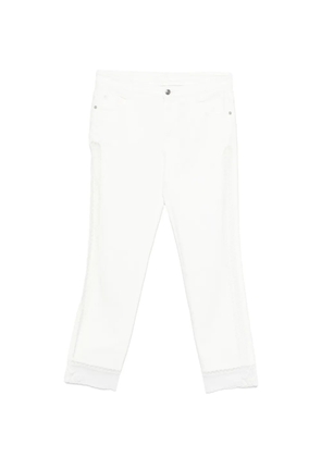 Ermanno Scervino lace-trim jeans - White