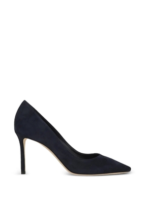 Jimmy Choo Romy 85 pointed-toe suede pumps - Blue