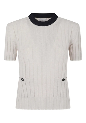 Barrie ribbed top - Grey