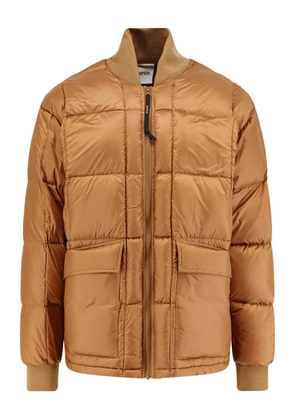 ASPESI ribbed-knit flap-pocket jacket - Brown