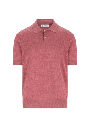 Brunello Cucinelli short-sleeve polo shirt - Red