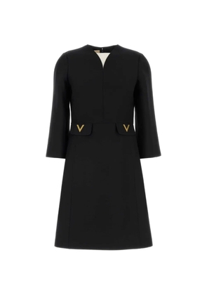 Valentino Garavani crepe couture dress - Black