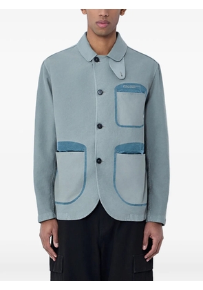 MOOS STUDIO contrast-pocket jacket - Grey