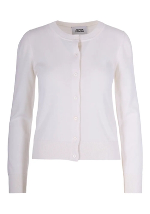 ALPHA STUDIO button cardigan - White