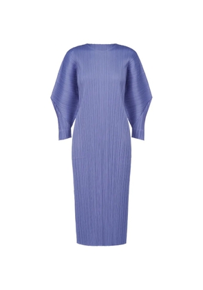 Pleats Please Issey Miyake pleated midi dress - Blue