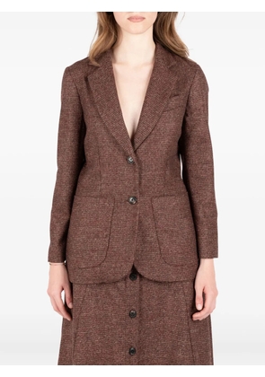 Société Anonyme houndstooth-pattern jacket - Red