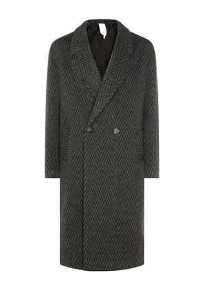 Hevo herringbone double-breasted coat - Grey