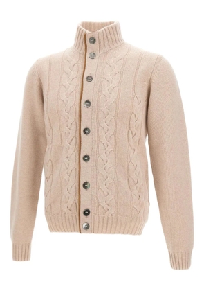 Della Ciana cable-knit buttoned cardigan - Neutrals