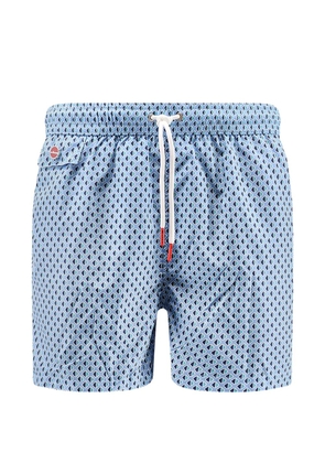 Kiton pocket patterned beachwear - Blue