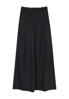 Malloni pleated cotton trousers - Black