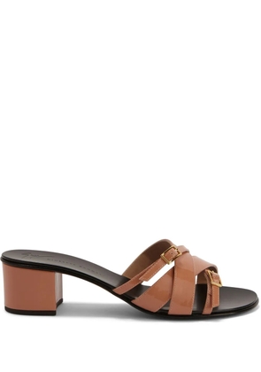 Giuseppe Zanotti 40mm Alhima buckle leather sandals - Neutrals