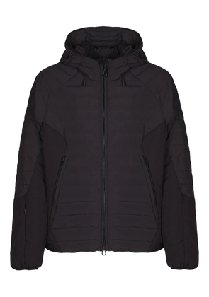 JG1 hooded panelled padded jacket - Black
