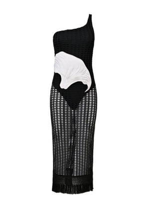 PatBO Selene one-shoulder dress - Black