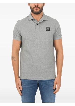 Stone Island logo-patch polo shirt - Grey