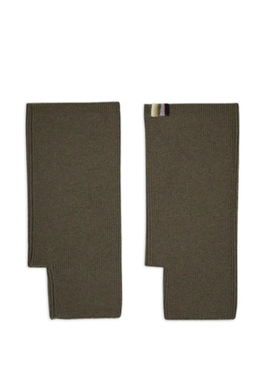 extreme cashmere n°391 Moufle ribbed gloves - Green