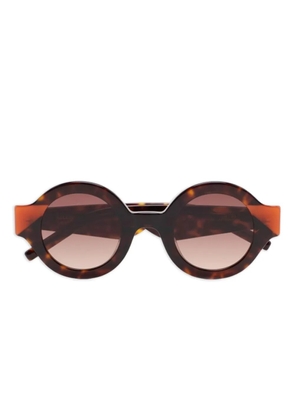 Kaleos Swiney round-frame sunglasses - Brown