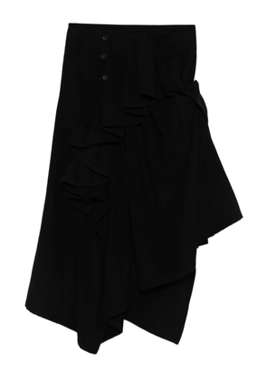 Yohji Yamamoto ruffled skirt - Black