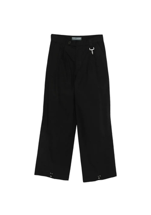 Reese Cooper pleated ripstop trousers - Black