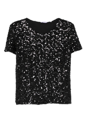 Guglielminotti sequin-embellishment top - Black