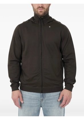 Stone Island zip-up hoodie - Brown
