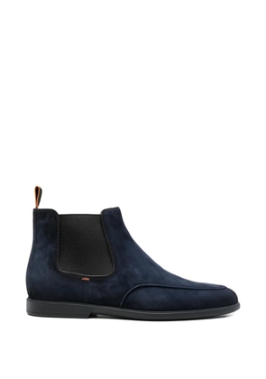 Santoni panelled boots - Blue