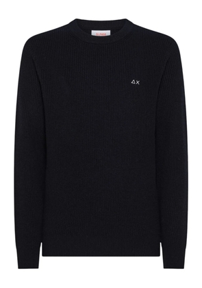 Sun68 ribbed-knit long-sleeve sweater - Blue