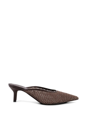 Brunello Cucinelli Monili net detail sandals - Brown