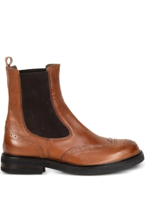 Delduca leather boots - Brown