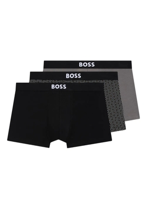 BOSS logo-waistband boxers (pack of three) - Black