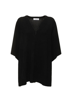 Michael Kors wide-sleeve V-neck cashmere sweater - Black