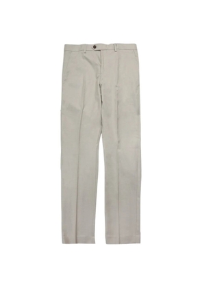 SELECTED pleated straight-leg trousers - Neutrals