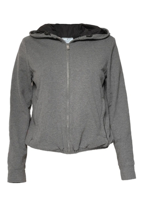 Prada Pre-Owned 2016 zip-up hoodie - Grey