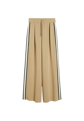 Weekend Max Mara side-stripe drawstring-waistband trousers - Brown