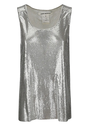 Junya Watanabe sequined tank top - Silver