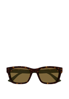 Gucci Eyewear rectangle-frame sunglasses - Brown